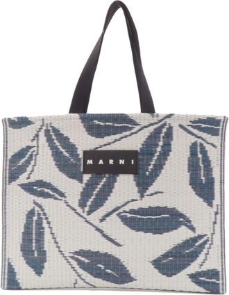 Marni Blue White Polypropylene Tote Bag (Pre-Owned)