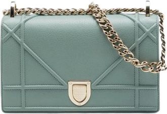 Dior Pre-owned Leather dior-bags - Dames - Vintage Schoudertas - Blauw - ONE Size - Vintage