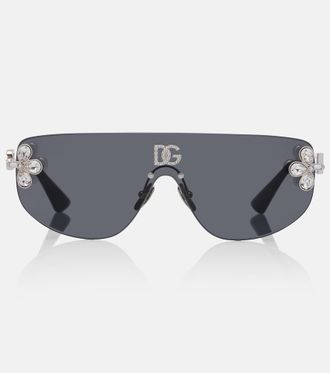 Dolce & Gabbana Gafas de sol de aviador con cristales y DG