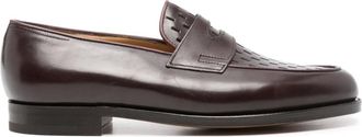 John Lobb Lopez leren loafers - Rood