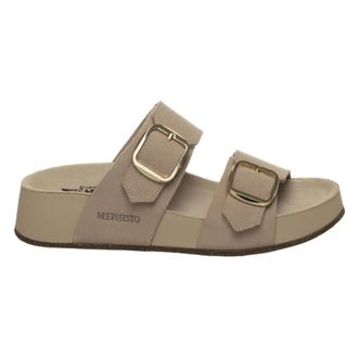 Mephisto Bayane Sandvel - Dames - Sandalen - Beige - 37 EU - Leer - Schoenen