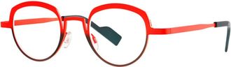 Theo Eyewear Fluo Red Sleep Titanium Sunglasses