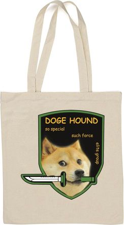Generic Doge Hound So Special Such Force Elite Group Natural Cotton Tote Bag White