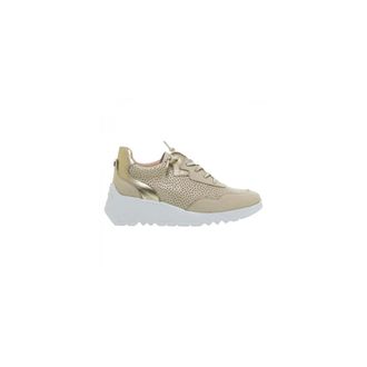 Wonders Schoenen, Dames, Beige, 39 EU, Leren Sneakers - Comfortabele Dagelijkse Schoenen
