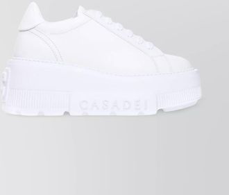 Casadei low top leather platform sneakers