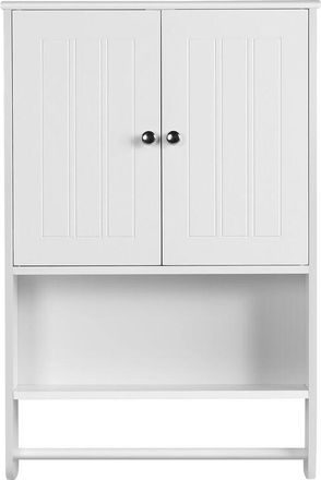 Yaheetech Armario De Pared Para Ba&ntilde;o Armario Blanco Almacenamiento Con Puerta 48,5 X 14 X 73 Cm - Yaheetech