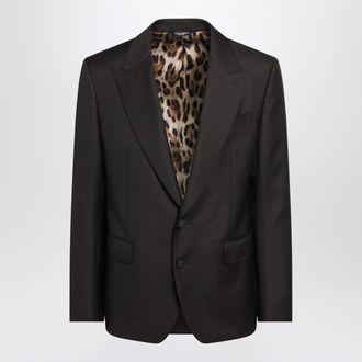 Dolce & Gabbana Dolce&Gabbana Brown Single Breasted Wool Jacket