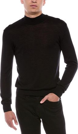 Blk Dnm Blk Dnm Wool & Silk-Blend Mock Neck Sweater