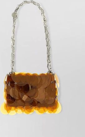 Paco Rabanne sparkle transparent chain shoulder bag rectangle