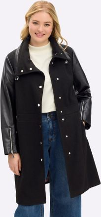 Sheego Outdoorjacke SHEEGO BY JOE BROWNS, Damen, Gr. 40, schwarz, 85% Polyester, 15% Viskose, &Auml;rmel:100% Polyester, unifarben, Jacken Outdoorjacke