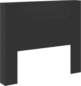 vidaXL Headboard Black 120 x 16.5 x 103.5 cm Engineered Wood vidaXL
