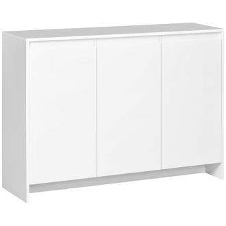HOMCOM Aparador de cocina 120x35x85 cm blanco