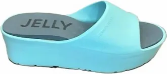 Lemon Jelly Womens Sunny Platform Slides In Mint