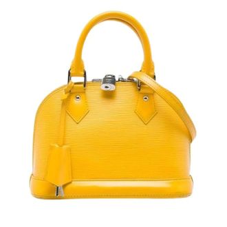 Louis Vuitton Tweedehands leren Louis Vuitton tassen - Dames - Pre-owned - Geel - Maat: ONE Size Leer