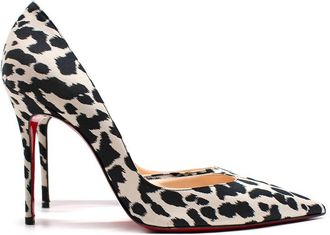 Christian Louboutin Leopard-Print Stiletto Heels Size 37.5