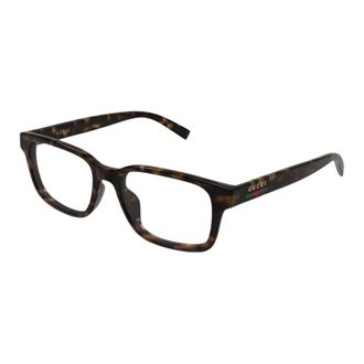 Gucci Rechthoekig Optisch Montuur - Heren - Brillen - Bruin - 54 MM - Accessoires