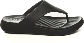 Crocs Schoenen, Dames, Zwart, 38 EU, Getaway Triangle Flip