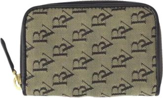 Bottega Veneta Pre-owned Wallets, female, Beige, Size: ONE SIZE Pre-owned Canvas Wallet