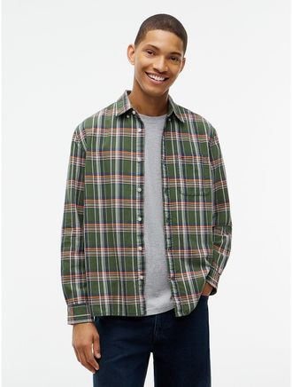 Tommy Hilfiger Mens Tommy Jeans Overdyed Oxford Shirt - Velvet Green/Check - XL
