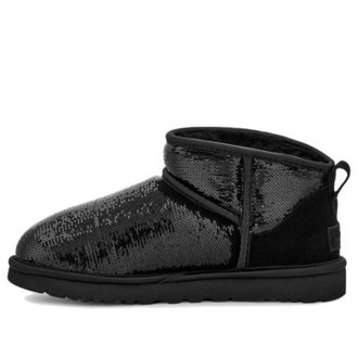 UGG (WMNS) Classic Ultra Mini Mirror Ball Black 1151616-BLK