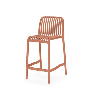 Koketto Home Taburete bajo polipropileno terracota, in & out