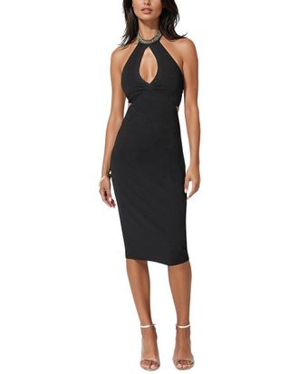 Bebe Cutout Choker Neck Midi Dress