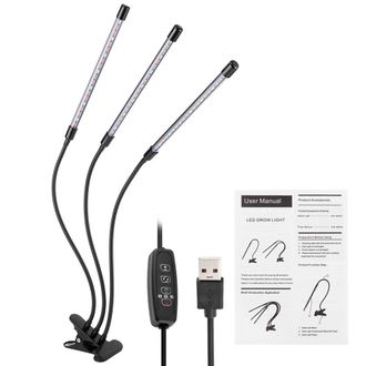 OEM L&aacute;mpara Led Flexible De 30 W Con Alimentaci&oacute;n Usb-c Y Clip Para Plantas De Interior