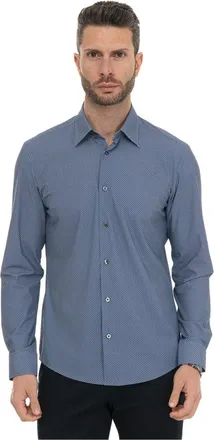 HUGO BOSS Overhemden, Heren, Blauw, S, Denim, P-Liam Casual shirt