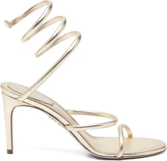 Rene Caovilla Sandali Cleo con tacco 80mm - Oro