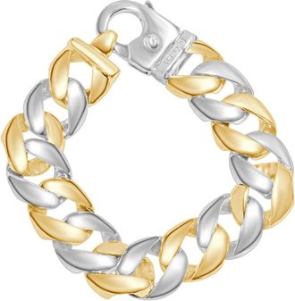 Pompeii3 Mens Rounded Heavy Cuban 14k Gold (137gram) or Platinum (257gram) 19.5mm Link Bracelet 9.5