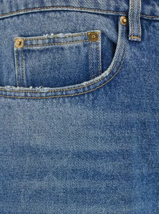 Golden Goose Wide-Leg Cotton Denim Jeans - Blue