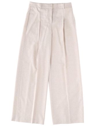 BOSS Wide-Leg Tiana Recycled Wool-Blend Pants