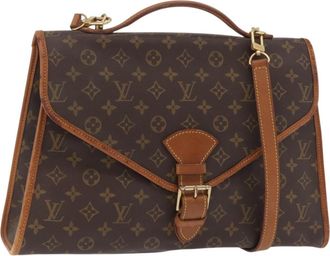 Louis Vuitton Beverly Monogram Canvas Brown Canvas Briefcase Bag (Pre-Owned)