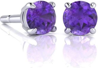 SuperJeweler 1 1/2Carat Gemstone Stud Earrings In Gold-Classic Solitaire Gemstone Earrings All Gemstone Options