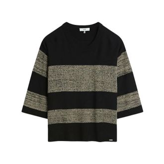 Cinque Cinque, Dames, Truien, Zwart, Maat: S Katoen