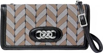 Brighton Interlock Braid Large Wallet In Multi