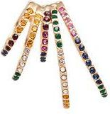 8 by YOOX SINGLE EARCUFF WITH MULTIPLE COLORFUL RINGS