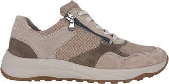 Waldl&auml;ufer Wijde pasvorm veter-rits sneaker - Grijs - Heren - Sneakers - Grijs - 44 EU - Su&egrave;de - Schoenen