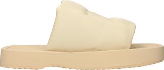Burberry Chanclas y zuecos Burberry para mujers Cuero Beige/Mantequilla