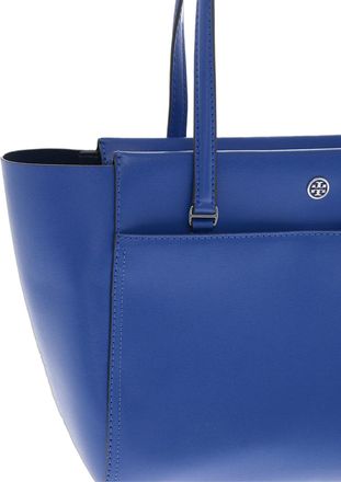 Tory Burch Womens Parker Tote Blue Textile