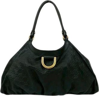 Gucci Pre-owned Shoulder Bags, female, Black, Size: ONE SIZE Pre-owned Vintage Shoulder Bag