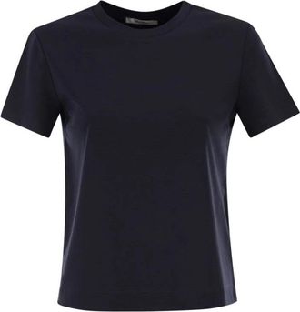 Max Mara Donata T-shirt - Dames - T-shirts - Blauw - M - Katoen - Tops