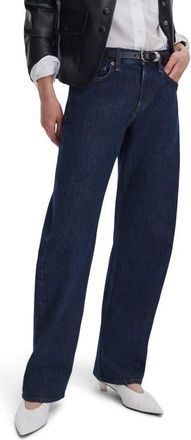 Rag & Bone Willa Full Curve Mid-Rise Jeans in Dark Rinse at Nordstrom, Size 26