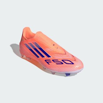 adidas adidas Performance Unisex F50 League Laceless Firm/Multi-Ground Boots - Orange - Size UK 11.5