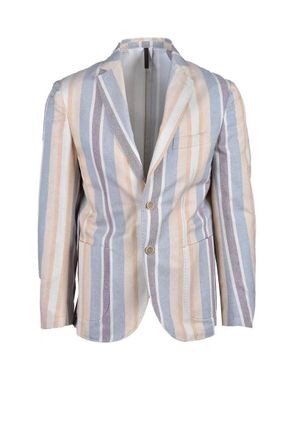 Laboratori Italiani Jacket - Beige/Sky Blue