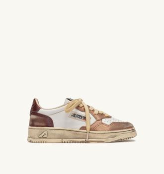 Autry SNEAKERS MEDALIST LOW SUPER VINTAGE IN PELLE RISING SUN E JASPER