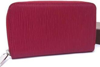 Louis Vuitton Fuchsia Red Color Epi Leather Card Wallet (Pre-Owned)