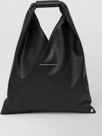 Maison Margiela japanese shoulder bag textured handle stitch detail