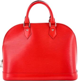 Louis Vuitton Alma Handbag Epi Leather PM satchel - Rosso
