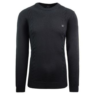 Lyle & Scott Knitted Mens Black Sweater - Size X-Small